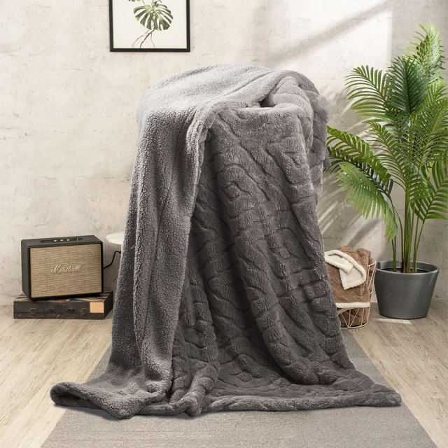 Litume E651 刷毛旅行毛毯輕量透氣飛機毯(吸濕排汗