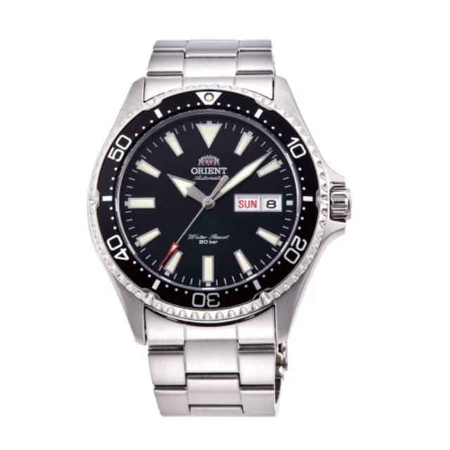 ORIENT 東方錶 官方授權T2 200m潛水錶 鋼帶款 黑色-41.8mm(RA-AA0001B)