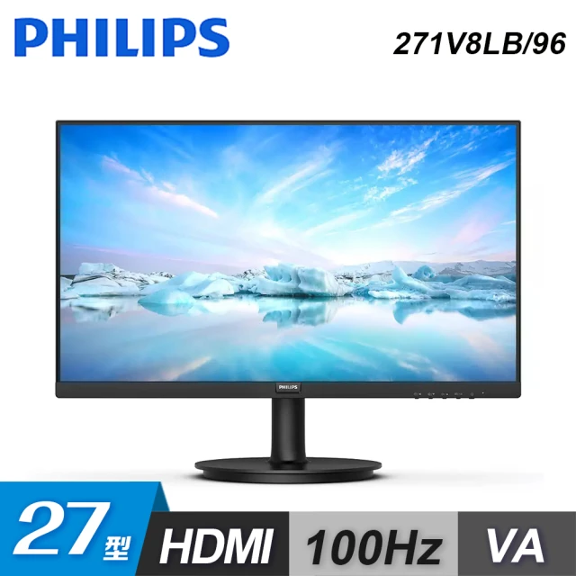 Philips 飛利浦Philips 飛利浦 271V8LB 27型 100Hz VA窄邊框螢幕