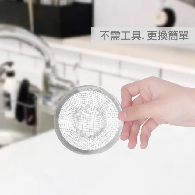 【AXIS 艾克思】水槽.地板不鏽鋼排水口濾網5公分_3入(防蟑.防毛髮.菜渣堵塞)