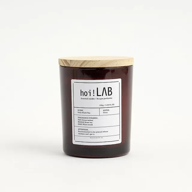 【hoi!LAB】實驗室香氛 天然大豆香氛蠟燭(多款味道可選)