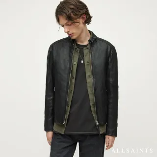 【ALLSAINTS】CORA 經典復古簡約純羊皮皮衣外套-烏黑 ML014P