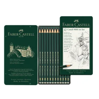 【Faber-Castell】輝柏 9000高級素描鉛筆 2H~8B /盒 119065G