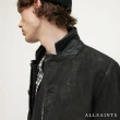 【ALLSAINTS】SURVEY 皮革補丁絨面羊皮皮衣夾克-深灰黑 ML051D