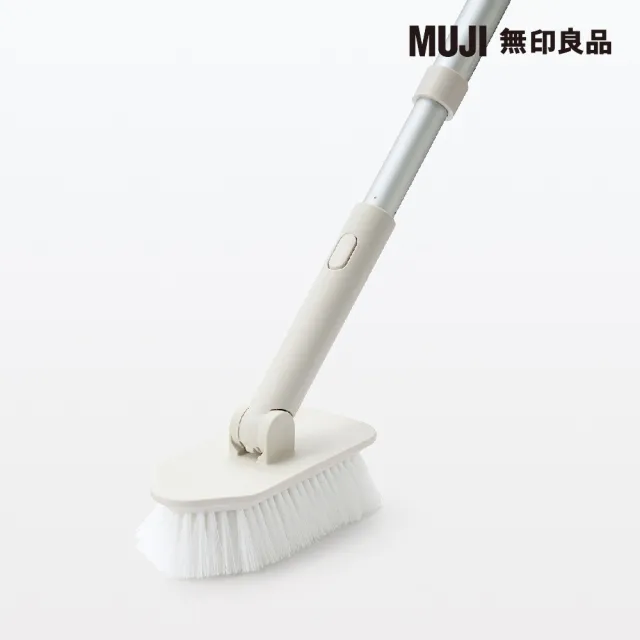 【MUJI 無印良品】掃除系列/頭部可替換/浴室用刷 約寬9x深16x高18cm