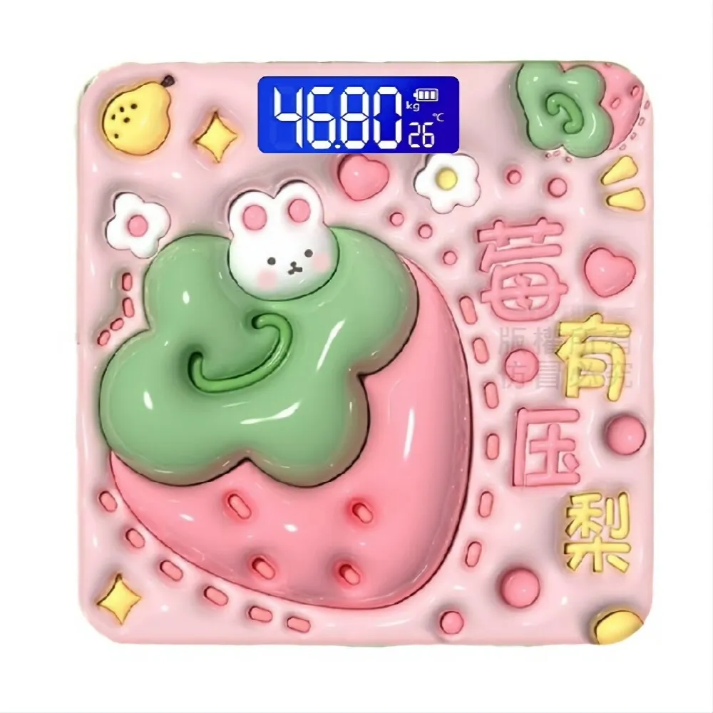 3D卡通立體智能體重計(體脂計 體重機 測量秤重)