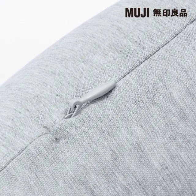 【MUJI 無印良品】微粒貼身靠枕 灰.約16x64cm