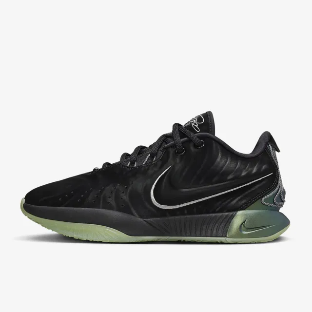 【NIKE 耐吉】籃球鞋 運動鞋 LEBRON XXI EP 男鞋 黑綠(FB2236001)