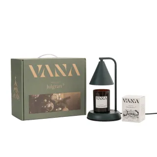 【VANA】Lagom no.24 金屬款香氛暖燈禮盒-森林綠(融蠟燈禮盒)