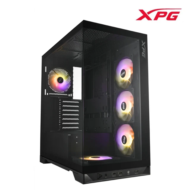 XPG 威剛 INVADER X ATX 電腦機殼(黑色)