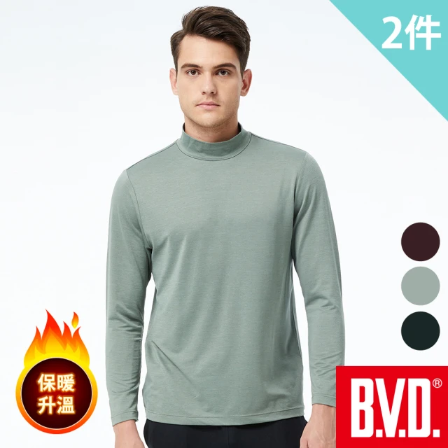BVD 4件組蓄熱恆溫半高領長袖衫(蓄熱 保暖 柔軟)好評推