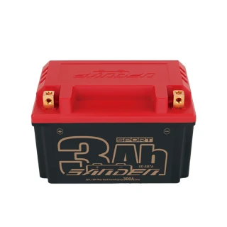 【SANDEN 紅色閃電】SD-SB7A 容量3AH 機車鋰鐵電池(對應YTX7A-BS、GTX7A-BS、MG7A-BS-C、FTX7A)