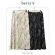 【betty’s 貝蒂思】腰鬆緊大小點點百褶雪紡長裙(共二色)
