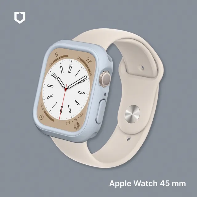 犀牛盾錶殼組【Apple】Apple Watch S9 GPS 45mm(鋁金屬錶殼搭配運動型錶帶)