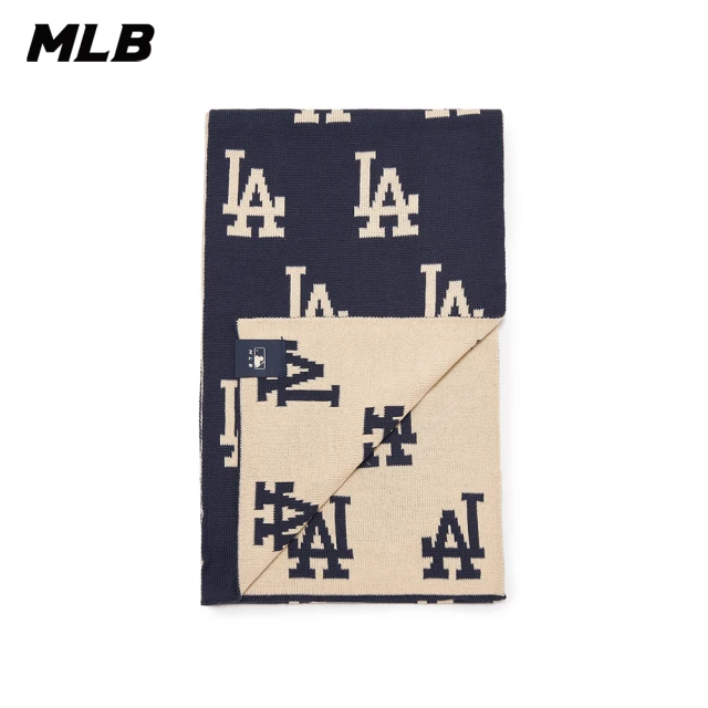 MLBMLB 雙面圍巾 MONOGRAM系列 洛杉磯道奇隊(3AMFM0336-07NYD)