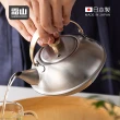 【SHIMOYAMA 霜山】日本製304不鏽鋼急須茶壺-附濾茶網-600ml(不鏽鋼壺/泡茶壺/小茶壺)