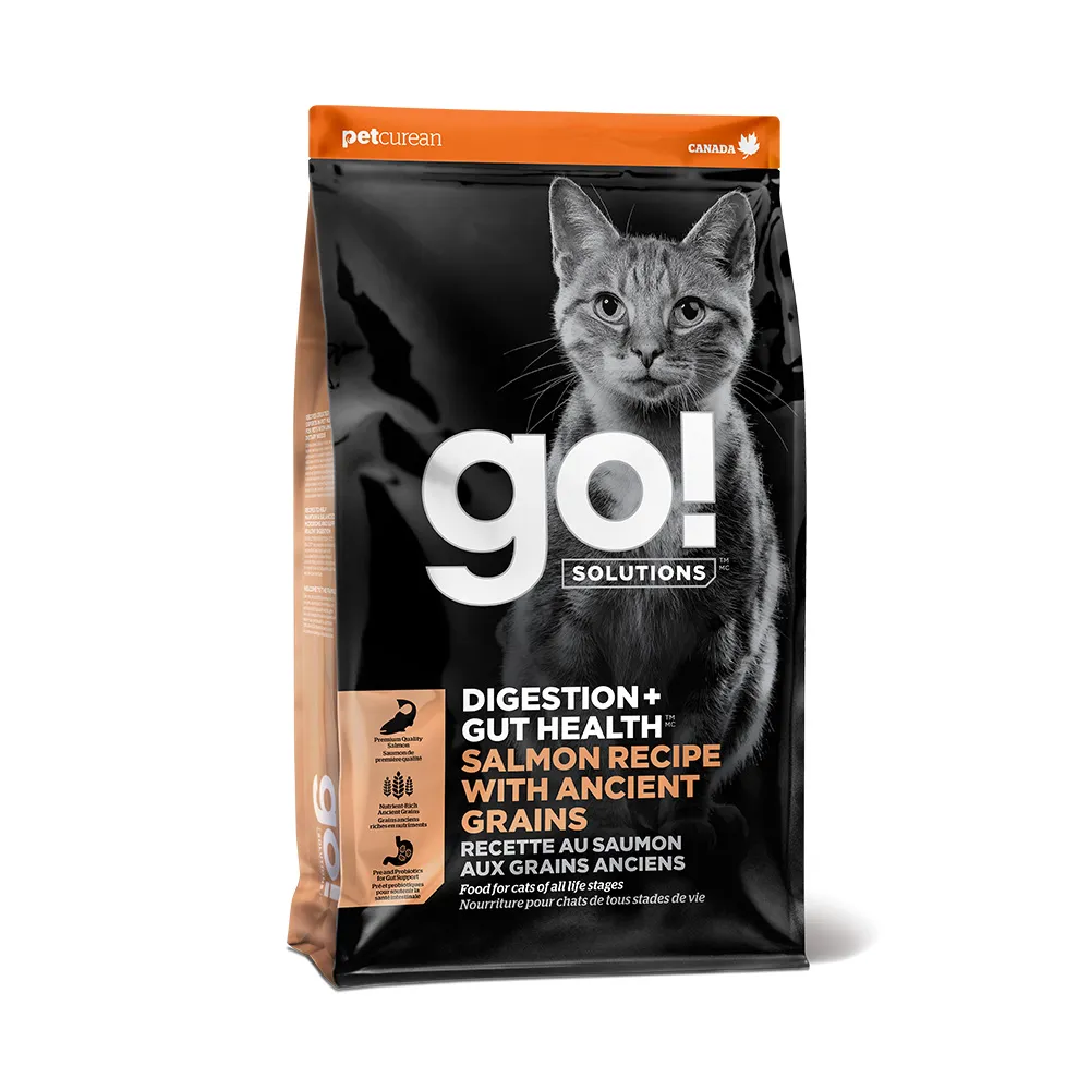 【Go!】鮭魚16磅 腸胃保健系列 全貓配方(貓糧 貓飼料 腸胃敏感 益生菌 全齡貓 寵物食品)