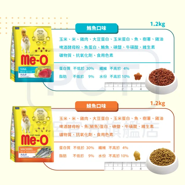【Me-O 咪歐】乾貓糧-海陸大餐風味 1.1KG(貓飼料/成貓)