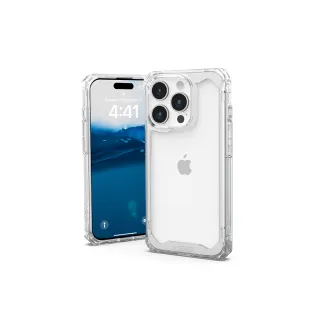 【UAG】iPhone 15 Pro 耐衝擊保護殼（按鍵式）-極透明(支援無線充電)