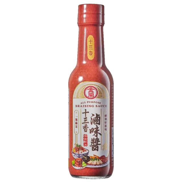 【金蘭食品】十三香滷味醬295ml X6入/箱