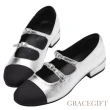 【Grace Gift】星際漫遊雙帶低跟芭蕾舞鞋