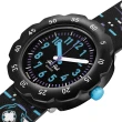 【Flik Flak】兒童手錶 挑戰精神 TRY AGAIN 兒童錶 編織錶帶 瑞士錶 錶(34.75mm)