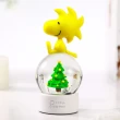 【JARLL 讚爾藝術】Snoopy胡士托 聖誕水晶球(Peanuts官方授權)
