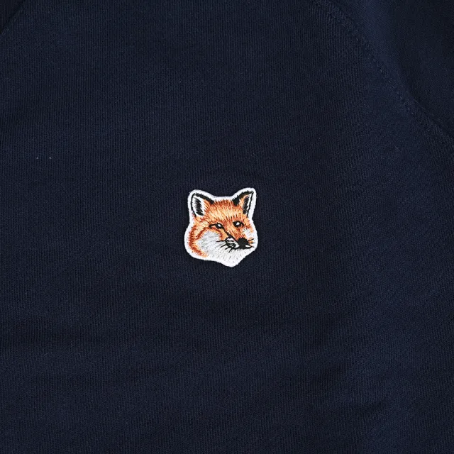 【Maison Kitsune】狐狸LOGO叉肩袖T恤(深藍/男款)