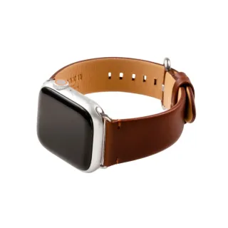 【n max n】Apple Watch 智慧手錶錶帶/雅致系列/皮革錶帶 巧克力 42mm - 49mm(AP-WA42-44-45-49-7005)