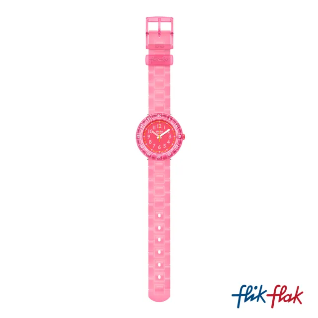【Flik Flak】兒童手錶 糖果粉 LEVEL PINK 兒童錶 瑞士錶 錶(36.7mm)