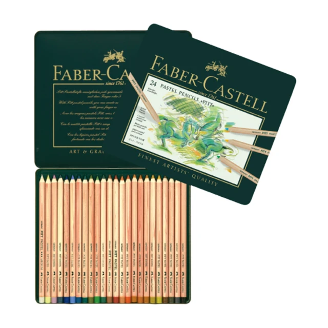 Faber-Castell 輝柏 PITT藝術家級粉彩色鉛筆 24色 / 盒 112124