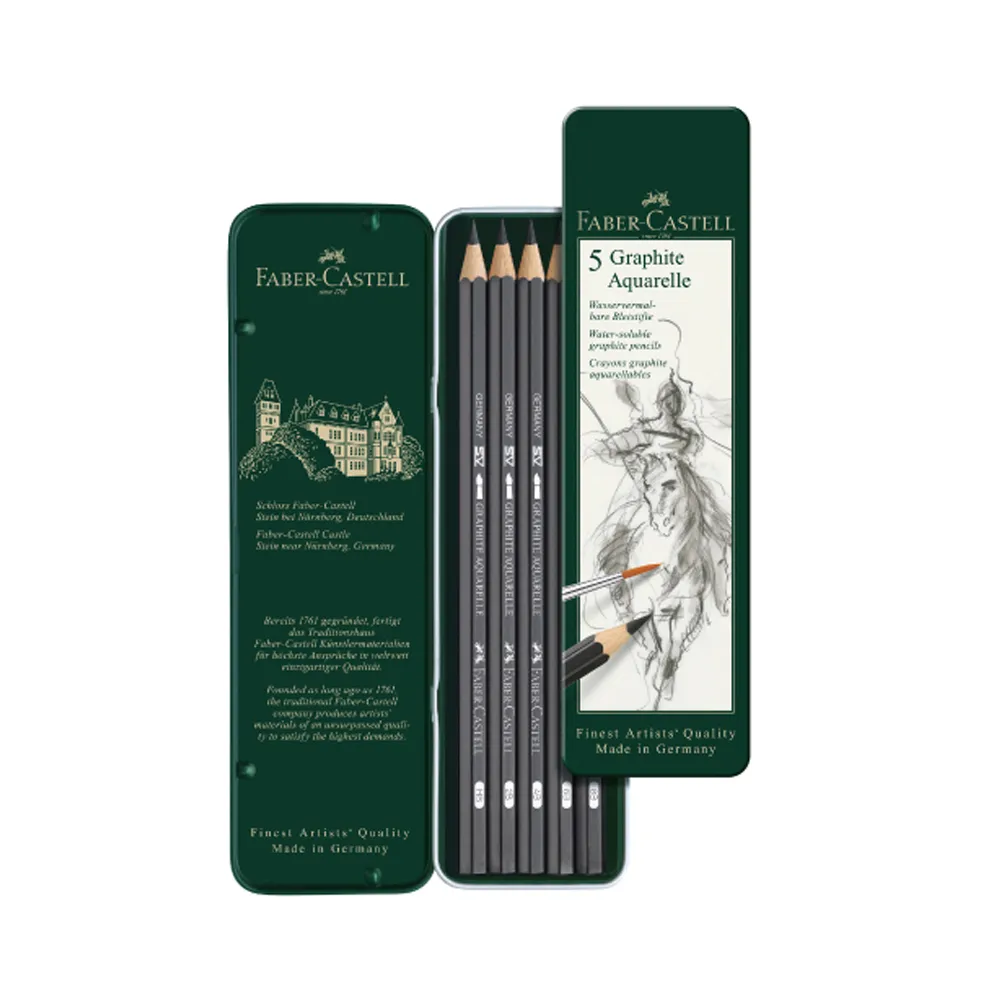 【Faber-Castell】輝柏 水墨素描鉛筆5支入/ 盒 117805