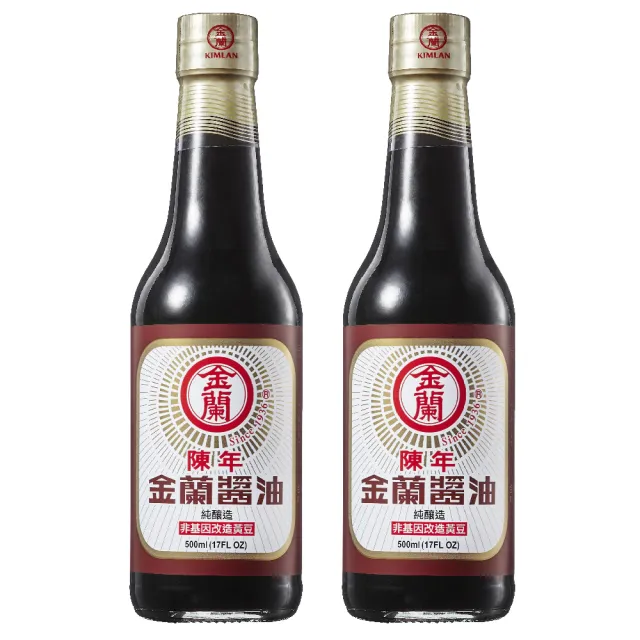 【金蘭食品】陳年醬油500ml x2入