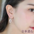 【Emperor Diamond 京華鑽石】18K金 共0.18克拉 鑽石耳環 繽紛(流線造型)