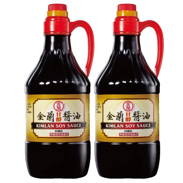 【金蘭食品】甘醇醬油1500ml x2入