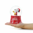 【JARLL 讚爾藝術】Snoopy史努比假期愉快彩色水晶球音樂盒(Peanuts官方授權 聖誕禮物 聖誕樹)
