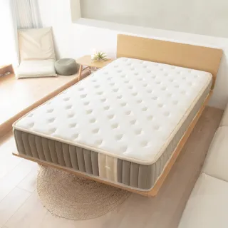 【LoveFu】撐腰樂眠床2-標準單人3尺(單人床墊/涼感支撐/獨立筒床墊/硬床推薦/贈保潔墊)