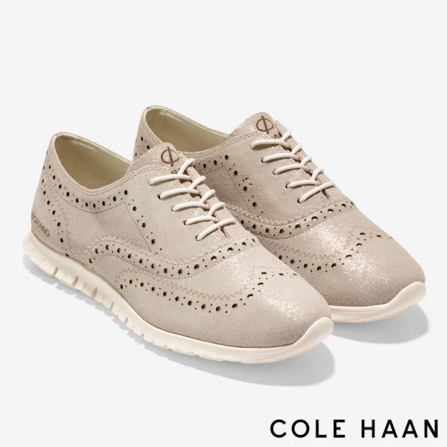 Cole Haan ZG 翼尖牛津鞋-女鞋(流沙金-W27409)