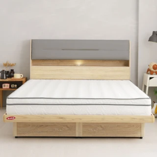【本木】伊姆 房間三件組-單大3.5尺 床墊+掀枕床頭+掀床