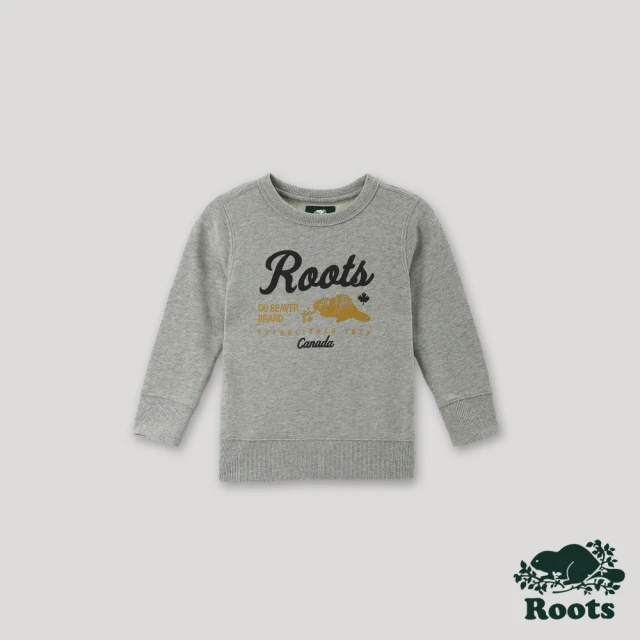 Roots Roots 嬰兒-經典傳承系列 雪尼爾圓領上衣(