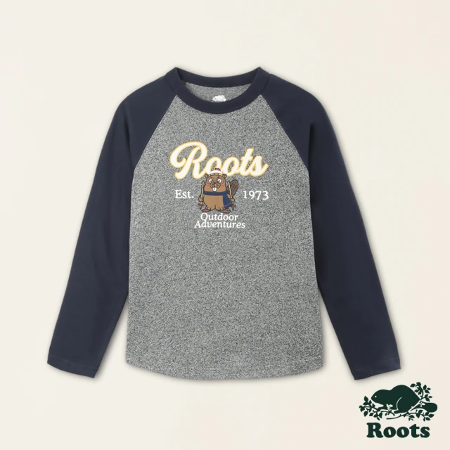 RootsRoots Roots大童-戶外探險家系列 長袖上衣(灰色)