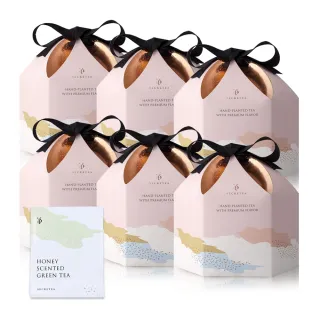 【小葉覓蜜】多件組系列-花蓮舞鶴毫香蜜綠 茶包禮盒(3.5gx30包x6盒附提袋)