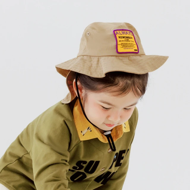 OB 嚴選 兒童防潑水護頸遮陽漁夫帽 《QZ0012》