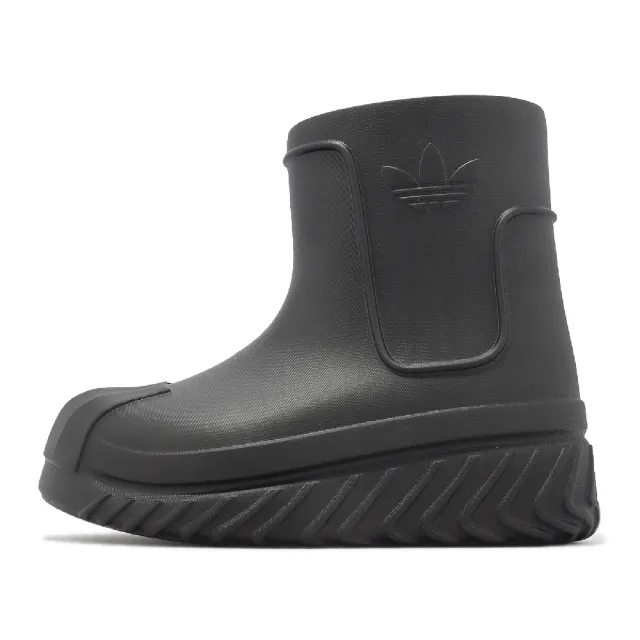 【adidas 愛迪達】雨鞋 Adifom Superstar Boot W 女鞋 男鞋 黑 全黑 貝殼頭 厚底 三葉草 愛迪達(IG3029)