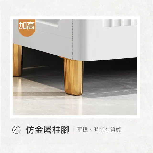 【Mr.Box】75大面寬-雙排條紋5層10抽收納櫃(兩色可選)