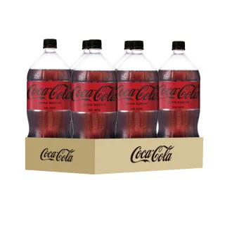 【Coca-Cola 可口可樂ZERO SUGAR】無糖零卡寶特瓶2000ml x6入/箱