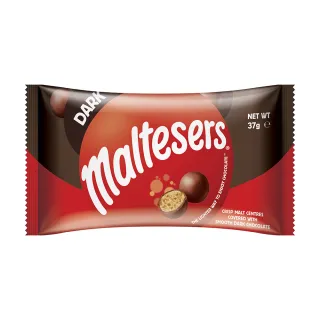 【maltesers 麥提莎】麥芽脆心黑巧克力 37g*10入(零食/點心)