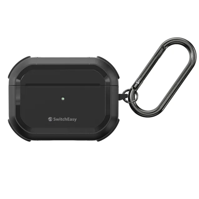 【SwitchEasy 魚骨牌】Defender AirPods Pro 2/1 軍規耐衝擊耳機保護套/防摔保護殼(金屬扣環 支援無線充電)