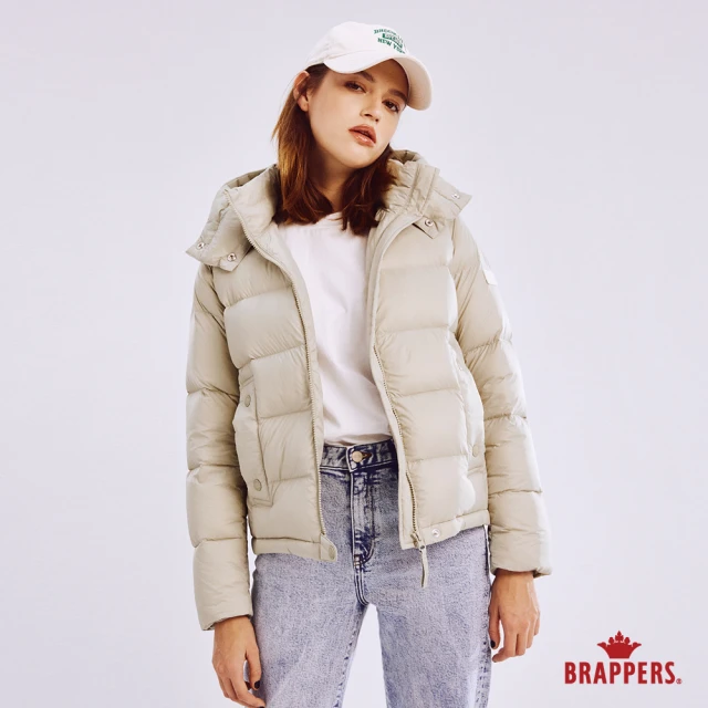 BRAPPERS 女款 休閒連帽羽絨外套(淺綠)