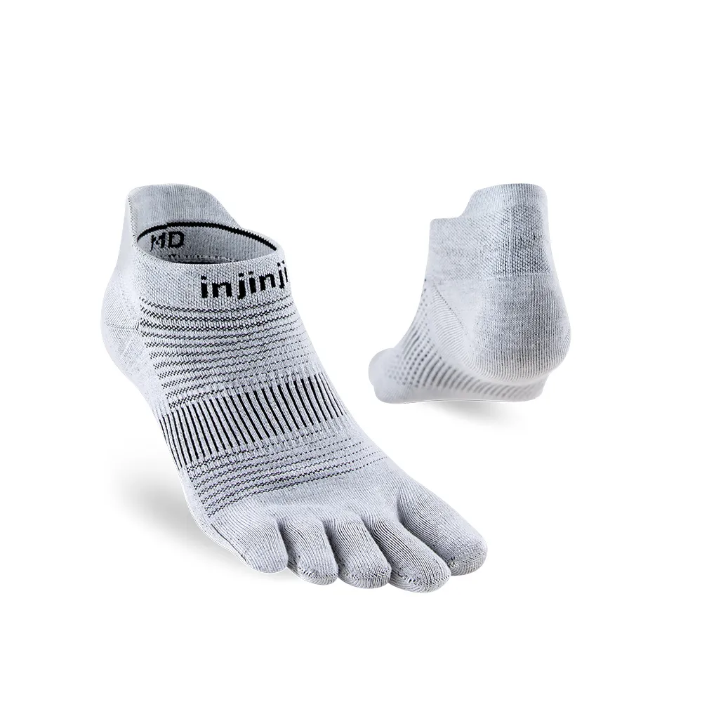 【Injinji】Run輕量吸排五趾隱形襪NX(灰色)NAA1393(輕量款 五趾襪 隱形襪 慢跑襪 男女適用)